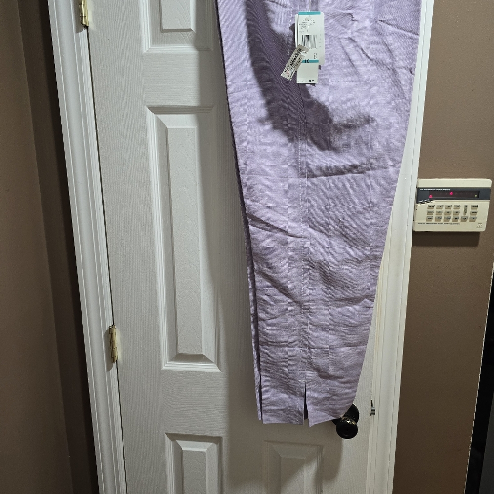 Women Kasper Lavender Pants Size 16